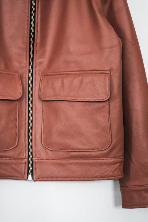 FRANK LEDER/Organic Dyed Buffalo Bomber Jacket (store only or contact)