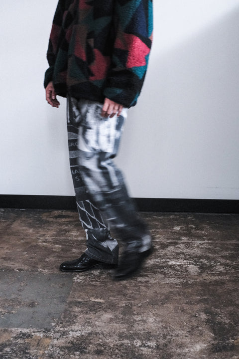 The DUFFER N NEPHEWS/Picture Print Denim Pants