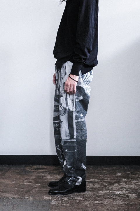 The DUFFER N NEPHEWS/Picture Print Denim Pants
