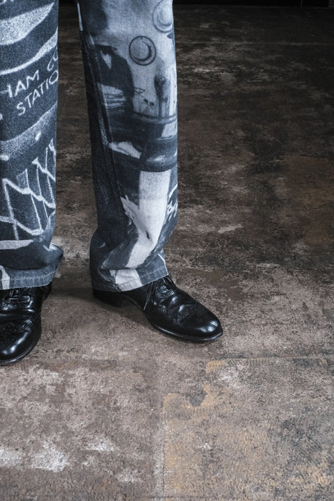 The DUFFER N NEPHEWS/Picture Print Denim Pants