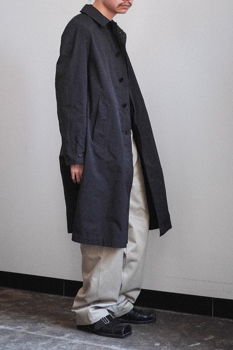 SCYE BASICS/High Density Mil Cloth Balmacaan Coat