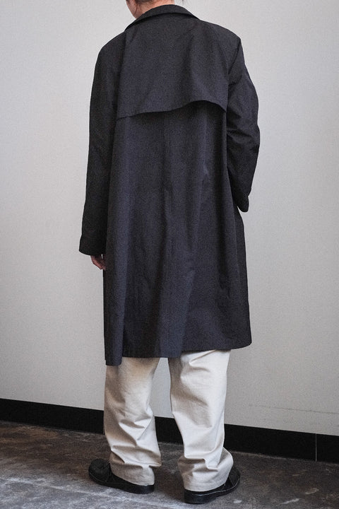 SCYE BASICS/High Density Mil Cloth Balmacaan Coat