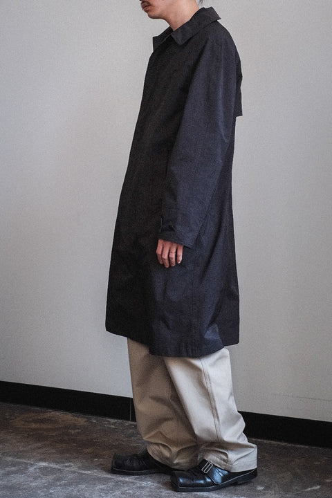 SCYE BASICS/High Density Mil Cloth Balmacaan Coat