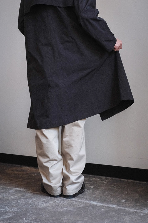 SCYE BASICS/High Density Mil Cloth Balmacaan Coat