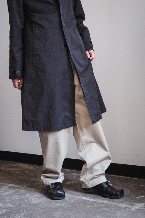SCYE BASICS/High Density Mil Cloth Balmacaan Coat
