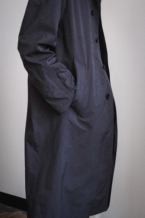 SCYE BASICS/High Density Mil Cloth Balmacaan Coat
