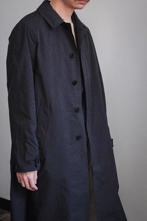 SCYE BASICS/High Density Mil Cloth Balmacaan Coat