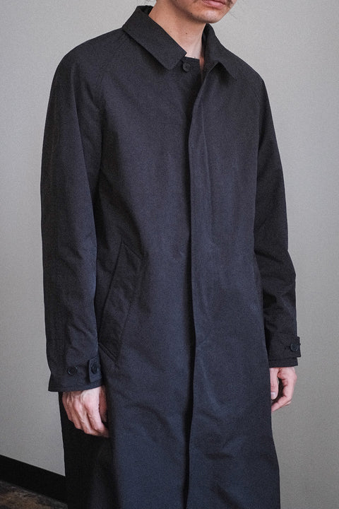 SCYE BASICS/High Density Mil Cloth Balmacaan Coat