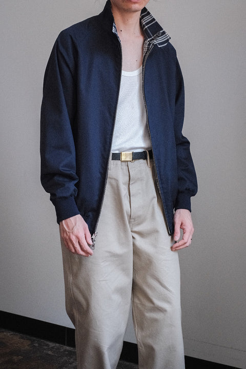 Scye/Cotton Linen Plaid Harrington Jacket
