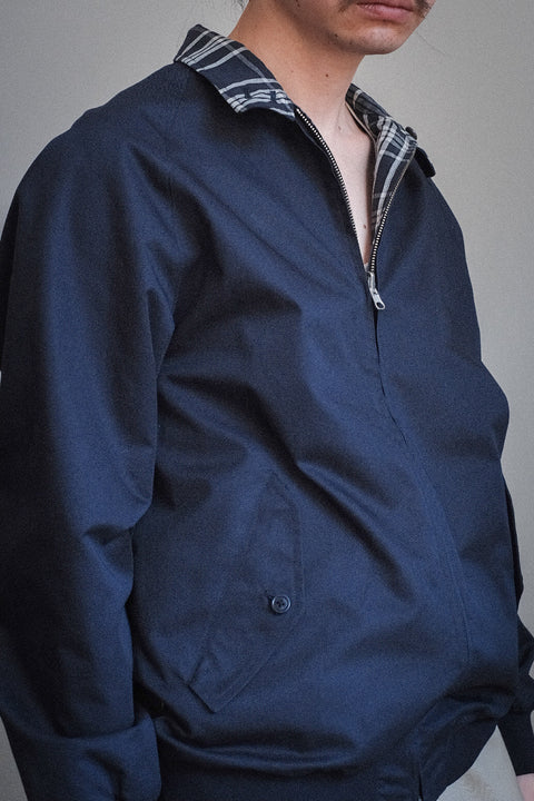 Scye/Cotton Linen Plaid Harrington Jacket