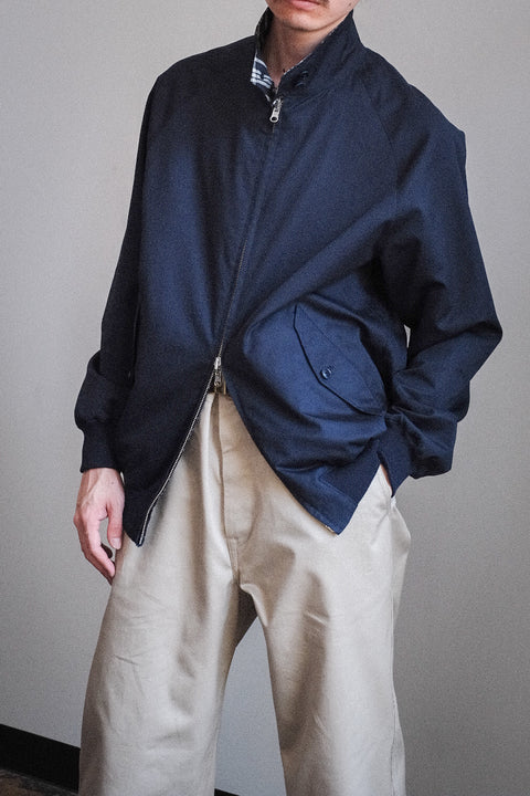 Scye/Cotton Linen Plaid Harrington Jacket