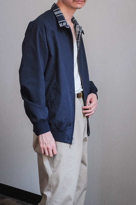 Scye/Cotton Linen Plaid Harrington Jacket