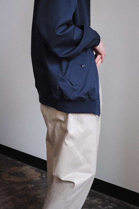 Scye/Cotton Linen Plaid Harrington Jacket