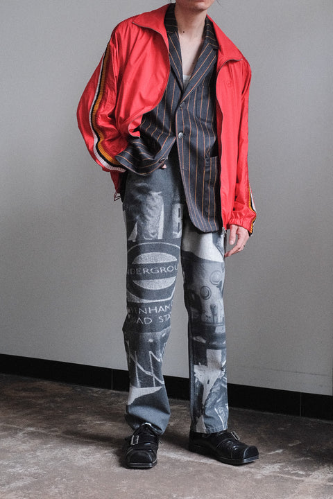 The DUFFER N NEPHEWS/Picture Print Denim Pants