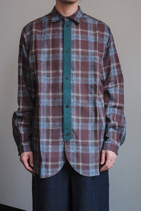 FRANK LEDER/Rare Czech Vintage Cotton Linen Old Style Shirt