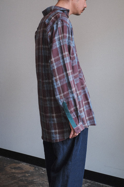 FRANK LEDER/Rare Czech Vintage Cotton Linen Old Style Shirt