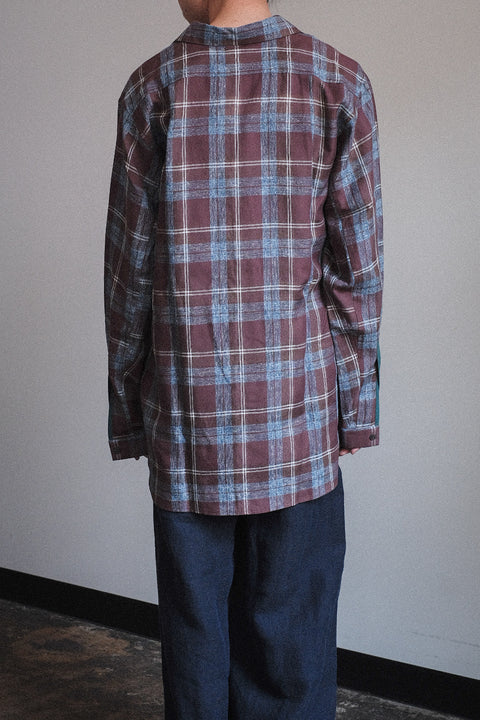 FRANK LEDER/Rare Czech Vintage Cotton Linen Old Style Shirt