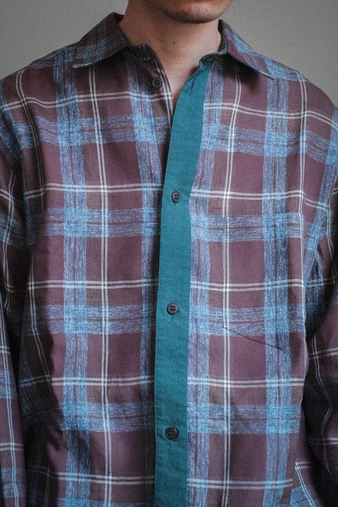 FRANK LEDER/Rare Czech Vintage Cotton Linen Old Style Shirt