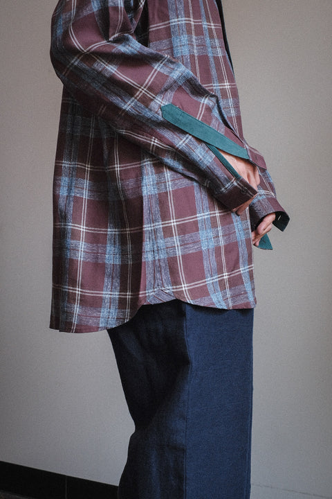 FRANK LEDER/Rare Czech Vintage Cotton Linen Old Style Shirt