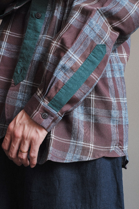 FRANK LEDER/Rare Czech Vintage Cotton Linen Old Style Shirt