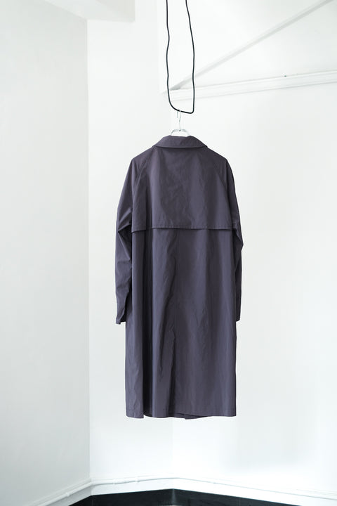SCYE BASICS/PE/NY Powdery Twill Balmacaan Coat