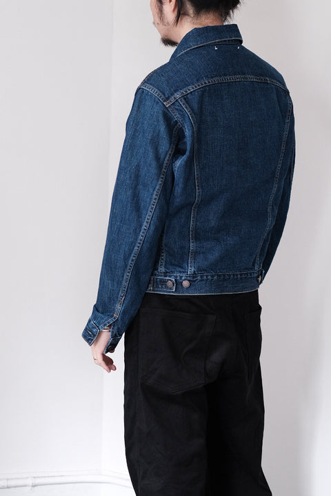 SCYE BASICS/Selvedge Denim Used Wash Trucker Jacket 3