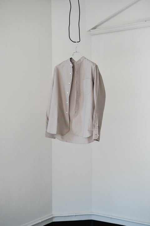 SCYE BASIC/Supima Cotton Oxford Grandad Shirt