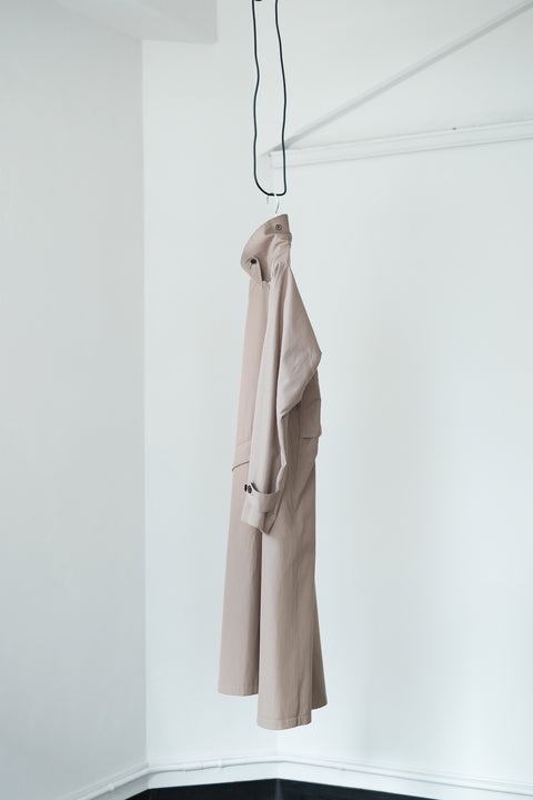 Scye/Wool Cotton Gaberdine Storm Coat