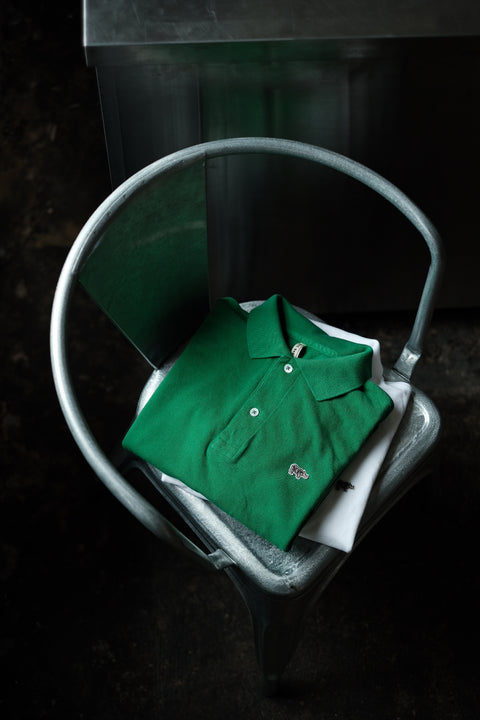 SCYE BASICS/Cotton Pique Polo Shirt