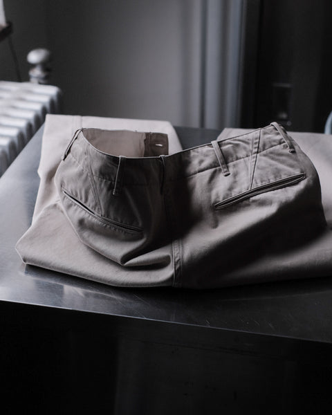 SCYE BASICS/Cotton Chino Cloth Military Pants