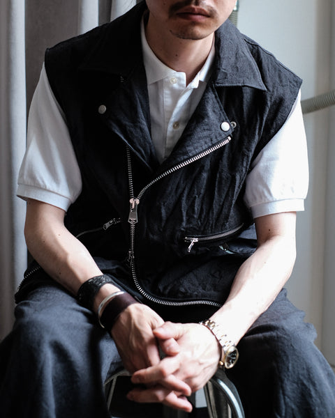 SCYE BASICS/Cotton Pique Polo Shirt