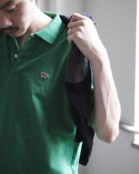 SCYE BASICS/Cotton Pique Polo Shirt