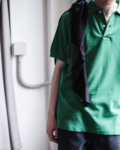 SCYE BASICS/Cotton Pique Polo Shirt