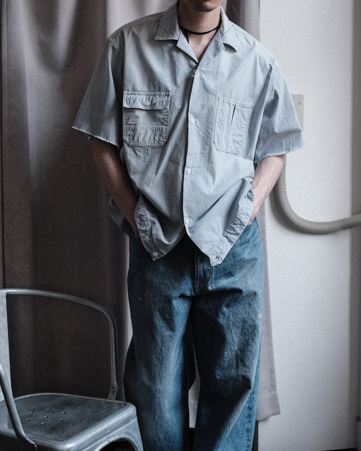 The DUFFER N NEPHEWS/Chambray Half Sleeve Shirt – 3CMA
