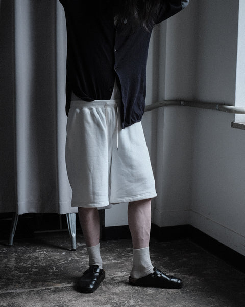 SCYE BASICS/Tubelar Loop Back Terry Logo Sweat Shorts