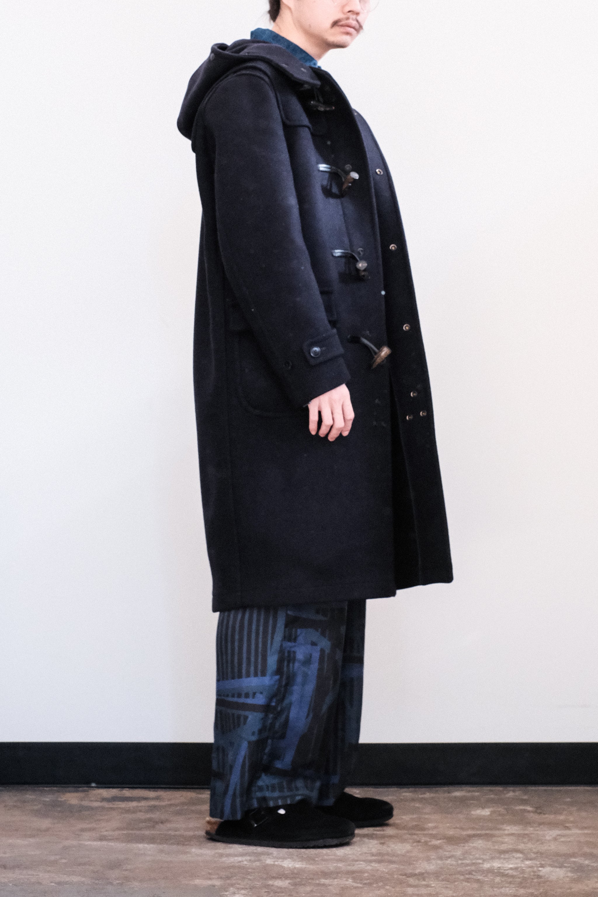 サイ ダッフルコート SCYE BASICS/Double Woven Melton Duffle Coat – 3CMA