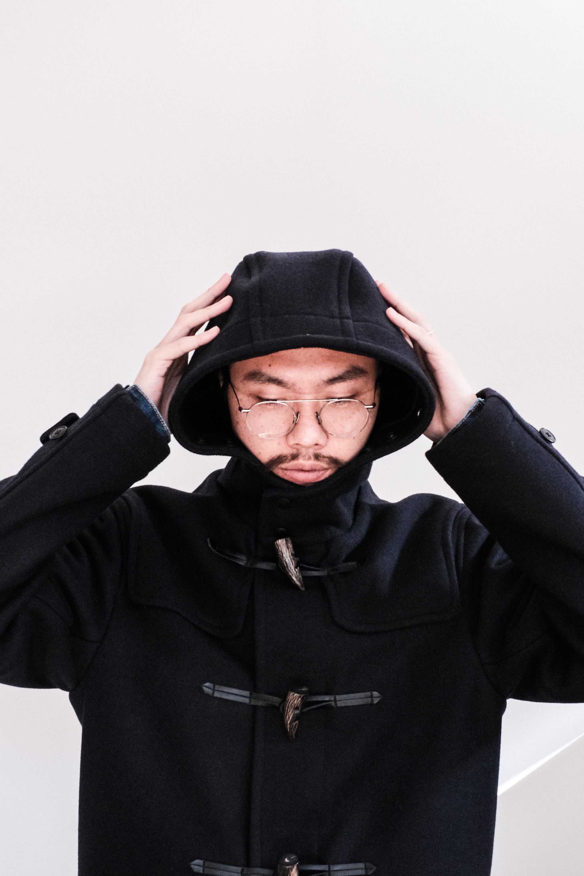 SCYE BASICS/Double Woven Melton Duffle Coat – 3CMA