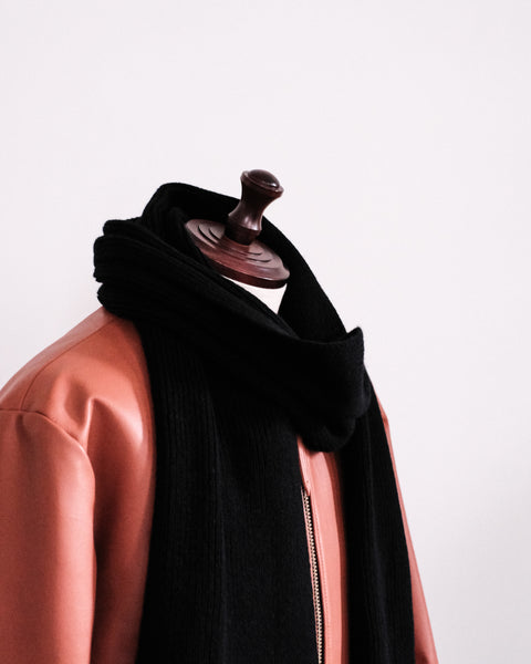 GREEN THOMAS/Ribbed Scarf