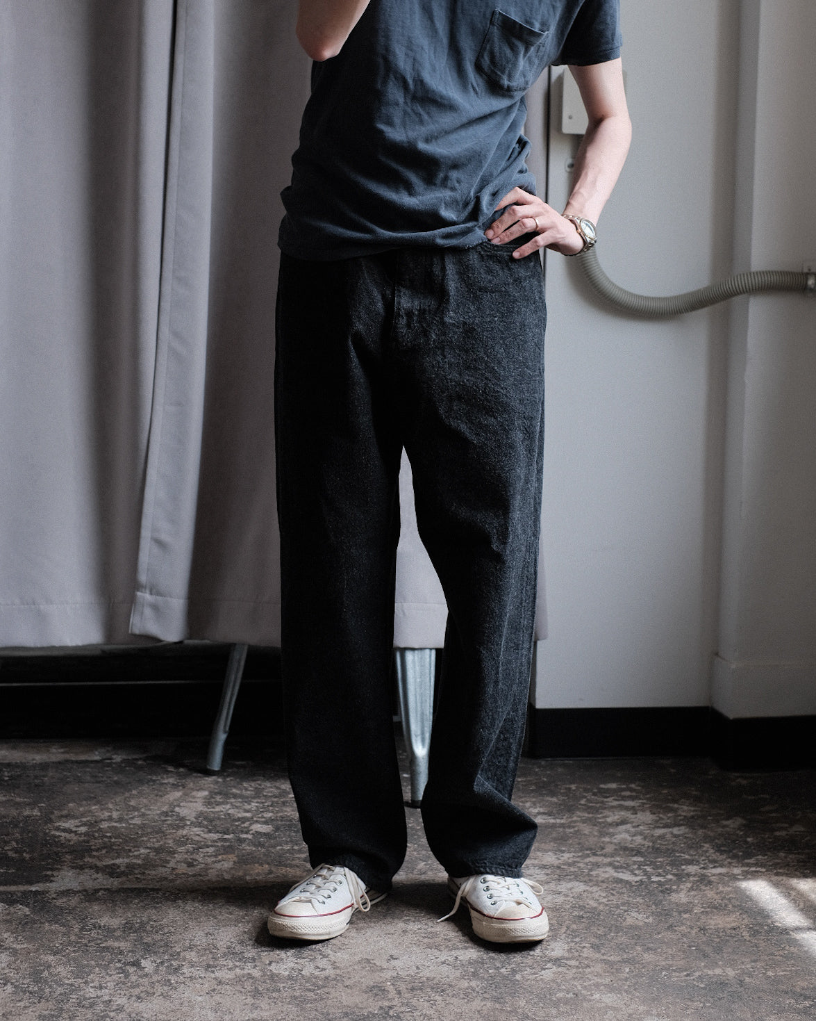 The DUFFER N NEPHEWS/Wide Tapered Denim Pants – 3CMA