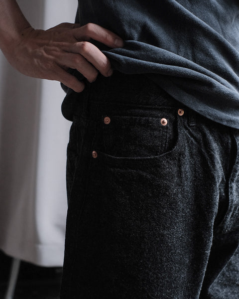 The DUFFER N NEPHEWS/Wide Tapered Denim Pants