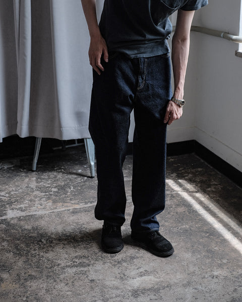The DUFFER N NEPHEWS/Wide Tapered Denim Pants