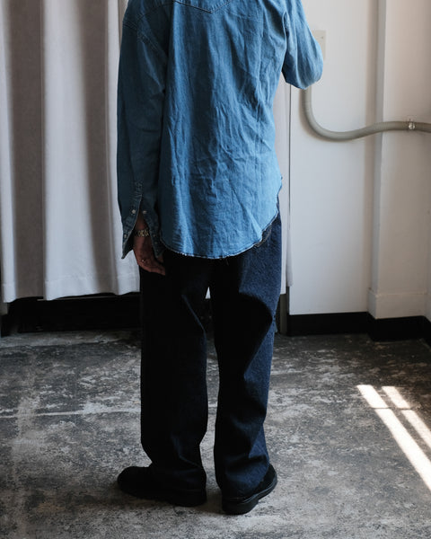 The DUFFER N NEPHEWS/Wide Tapered Denim Pants