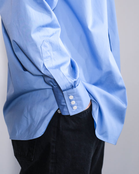 Scye/SUVIN -GIZA Cotton Poplin Regular Collar Shirt