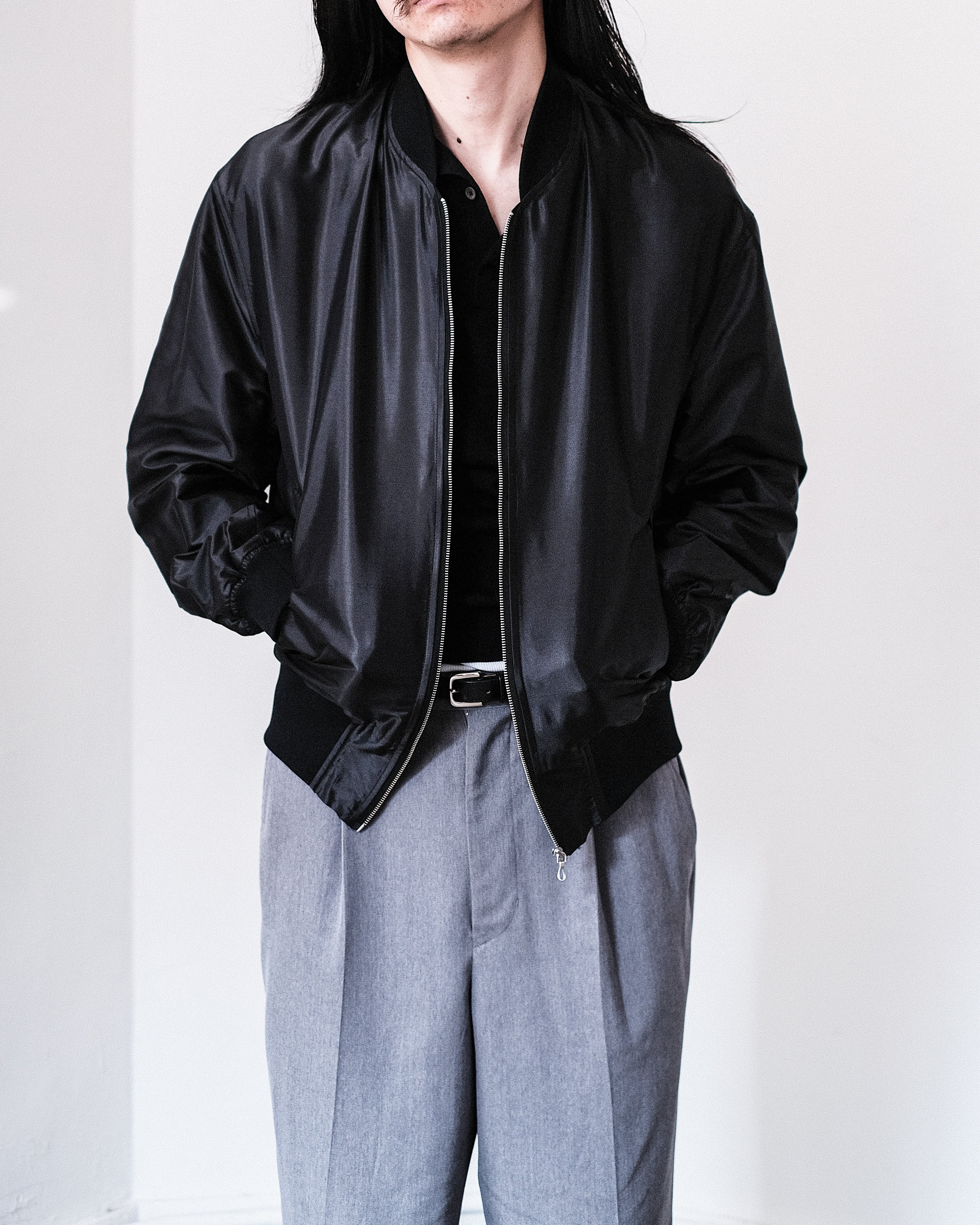 Scye/Silk Nylon Parachute Cloth Bomber Jacket – 3CMA