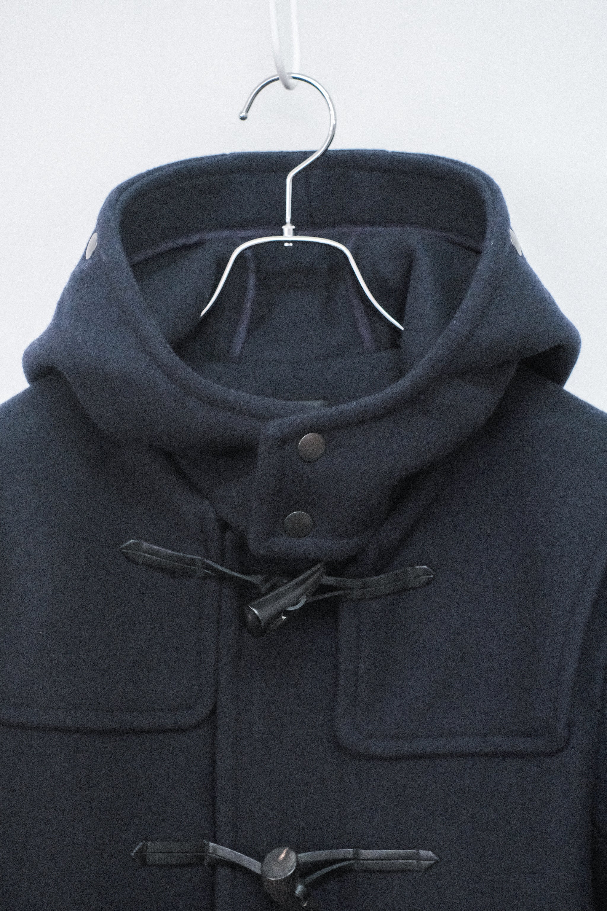 ジャケット・アウター SCYE BASICS Wool Melton Duffle Coat Scye】DOUBLE WOVEN WOOL MELTON DUFFLE COAT | NAVY