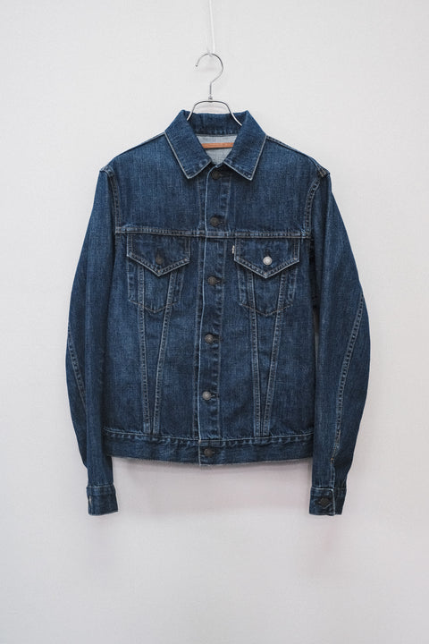 SCYE BASICS/Selvedge Denim Used Wash Trucker Jacket 3
