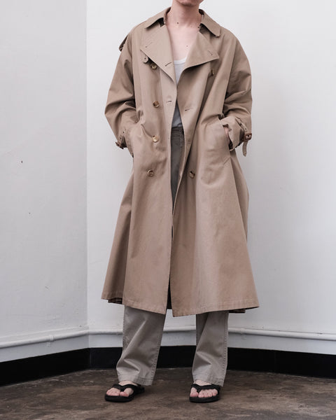 SCYE BASICS/Finx Cotton Gaberdine Trench Coat