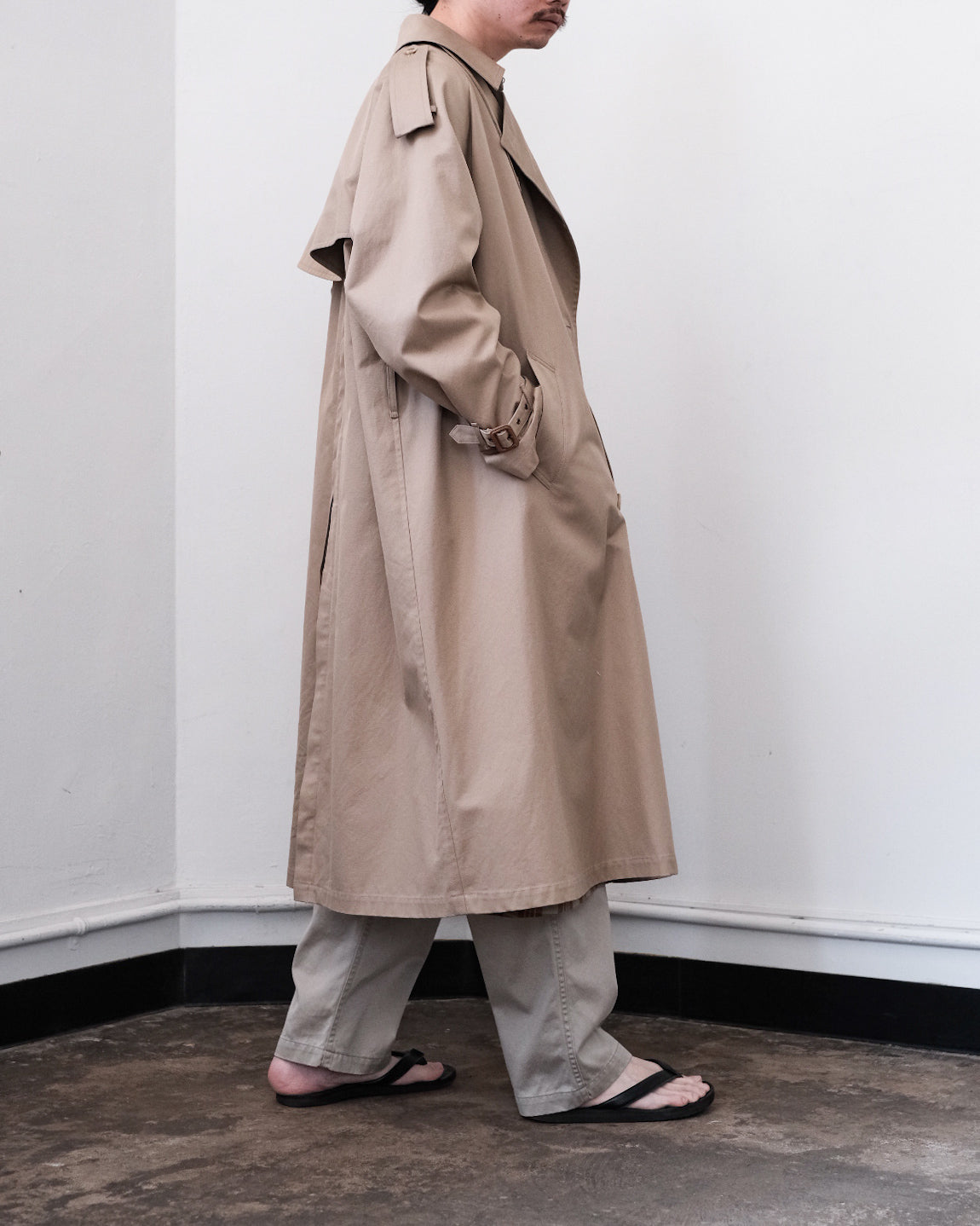 SCYE BASICS/Finx Cotton Gaberdine Trench Coat – 3CMA