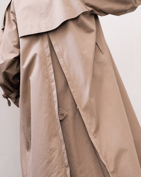 SCYE BASICS/Finx Cotton Gaberdine Trench Coat