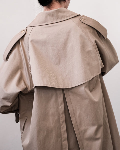 SCYE BASICS/Finx Cotton Gaberdine Trench Coat